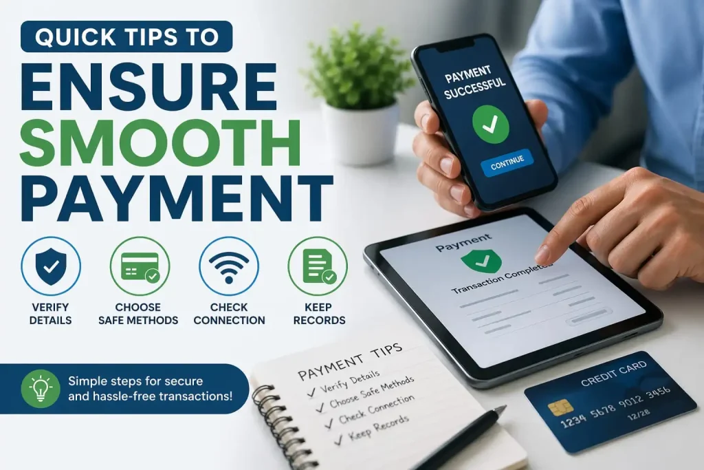Quick Tips to Ensure Smooth Payment