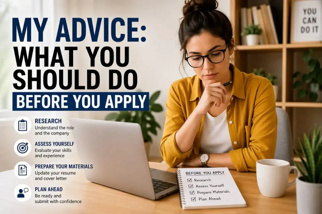 My Advice: What You Should Do Before You Apply