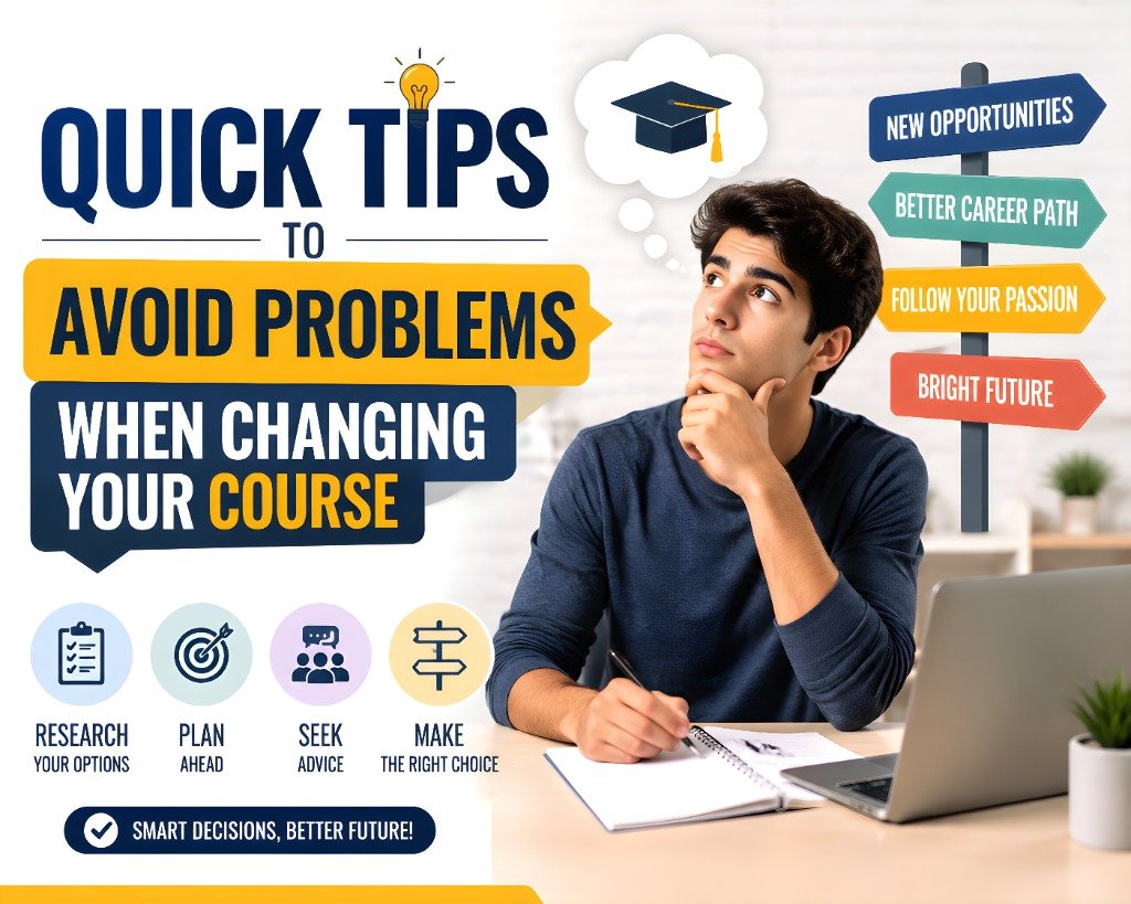 Quick Tips to Avoid Problems When Changing Your Course