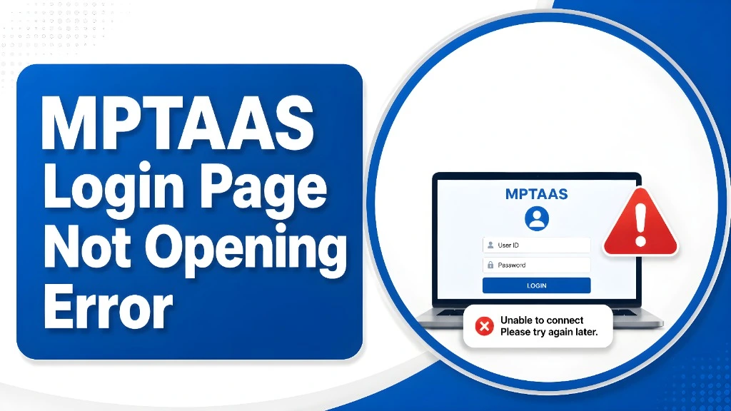 MPTAAS Login Page Not Opening Error