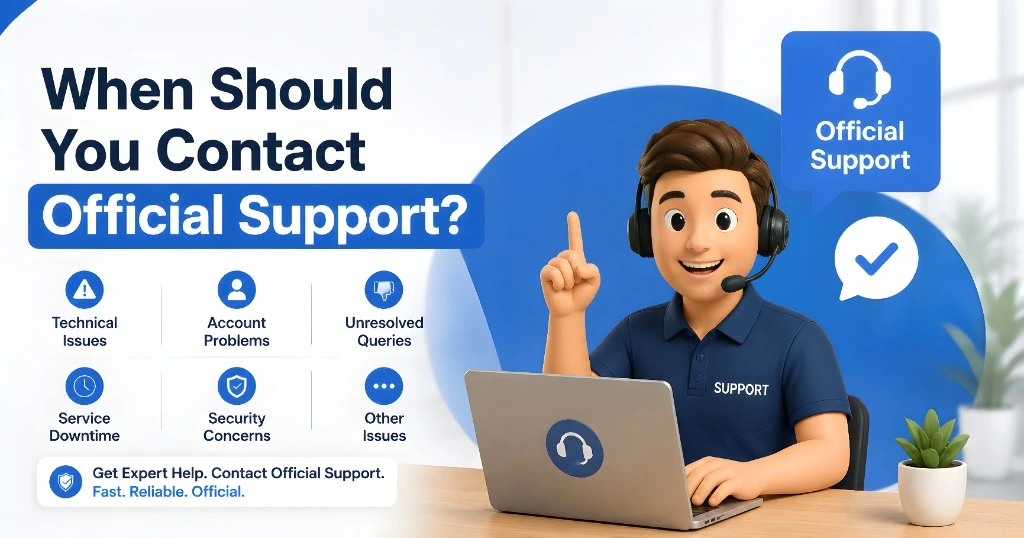 When Should You Contact Official Support?