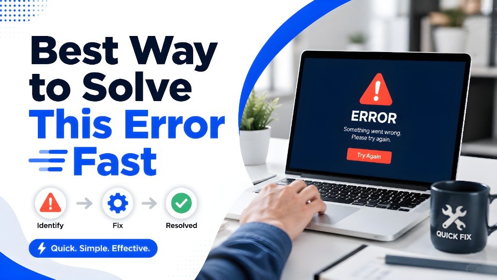 Best Way to Solve This Error Fast
