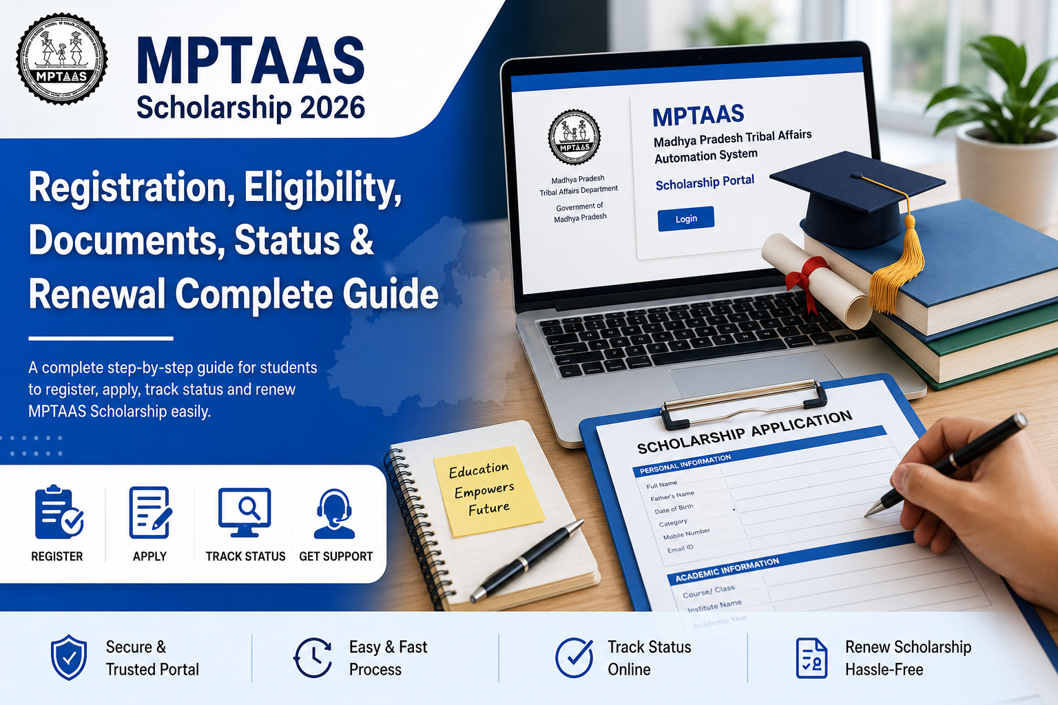 MPTAAS Scholarship 2026 registration eligibility and documents guide