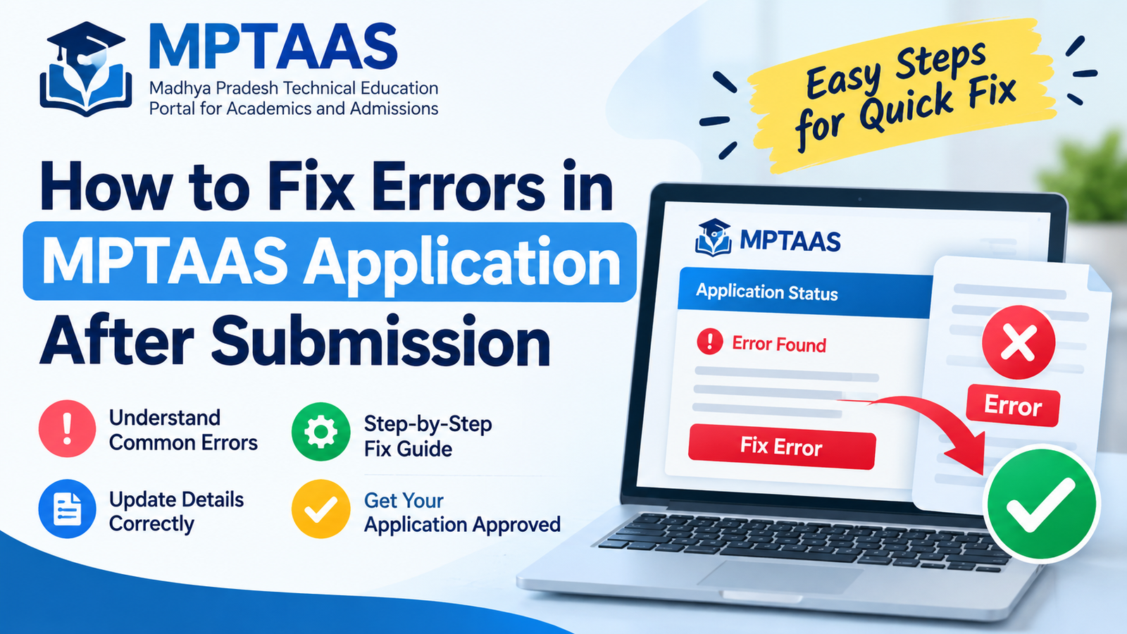 How to Fix Errors in MPTAAS Application After Submission
