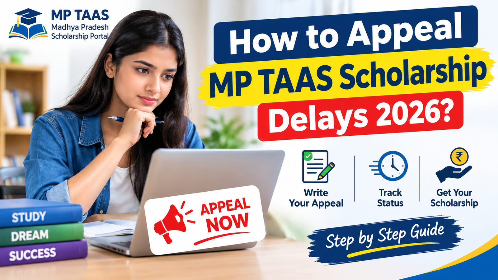 MP TAAS scholarship delay 2026 appeal guide
